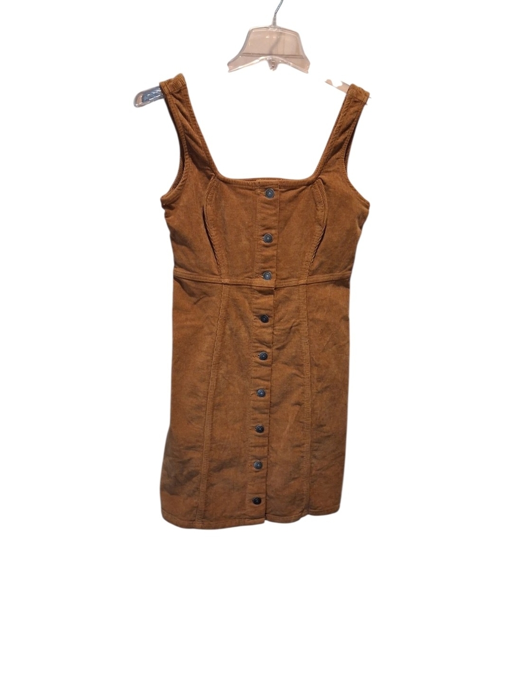 Kohl's Rust Brown Button-Front Mini Dress